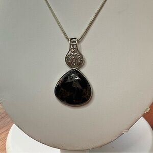 925 Obsidian Pendant